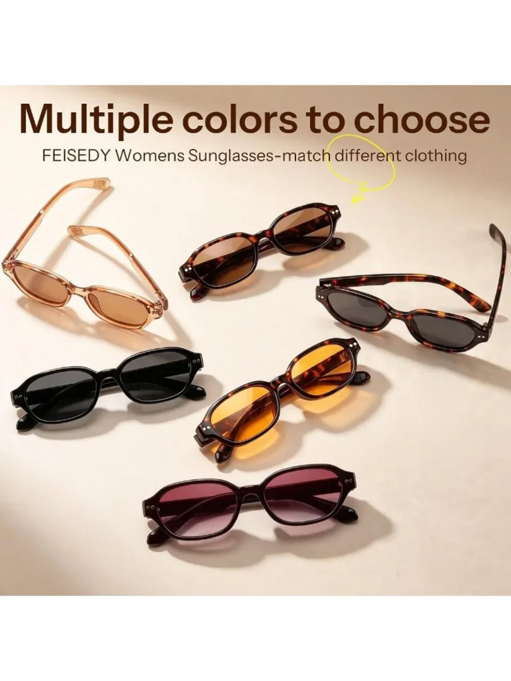 Retro Polarized Rectangle Sunglasses for Women & Men | Y2K 90s Style Sunnies
